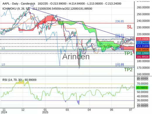 AAPL@213.24 Chart