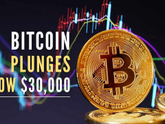 Bitcoin Tumbles Back Below $30,000