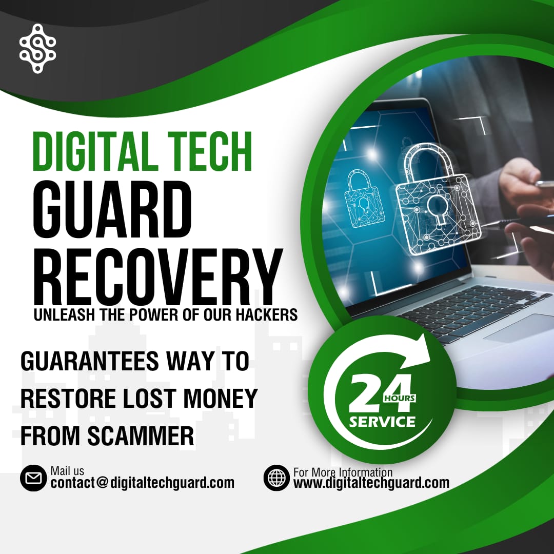 CONTACT DIGITAL TECH GUARD RECOVERY TO RETRIEVE LOST OR STOLEN BITCOIN.