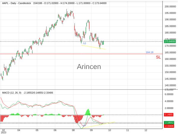 AAPL@173.64 Chart